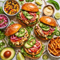 Chicken Chili Burgers