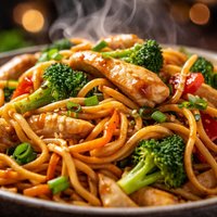 Chicken Chow Mein with Noodles