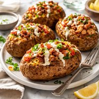 Chicken Club Stuffed Potatoes