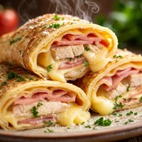 Chicken Cordon Bleu Crepes