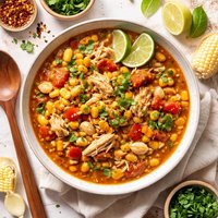 Chicken Corn and Lima Bean Stew