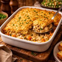 Chicken Cornbread Casserole