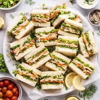 Chicken Cucumber Party Sandwiches