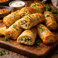 Chicken Divan Phyllo Rolls