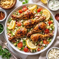 Chicken Drumstick with Couscous Salad