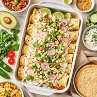 Chicken Enchiladas De Jocoque