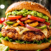 Chicken Fajita Burgers
