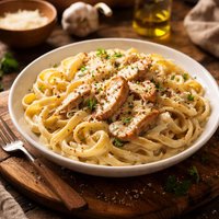 Chicken Fettuccine Alfredo with Yogurt