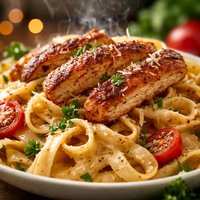 Chicken Fettuccine Cajun Style