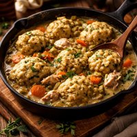 Chicken Fricassee and Dumplings