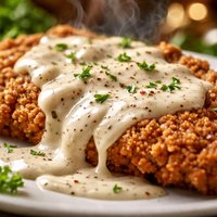 Chicken Fried Steak Chicken with Creamy Gravy