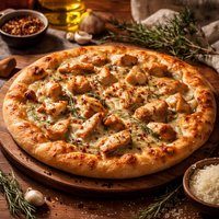 Chicken Garlic and Rosemary Pizza