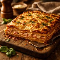 Chicken Ham Lasagna