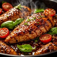 Chicken in Balsamic Vinaigrette Sauce Low Fat