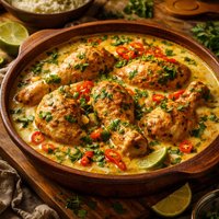 Chicken in Coconut Milk Martinique Caribbean