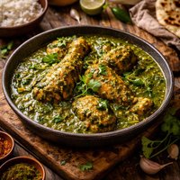 Chicken in Green Masala Sauce