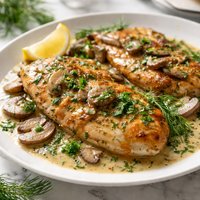 Chicken in Marsala Dill Sauce