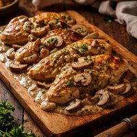 Chicken in Mushroom Gravy