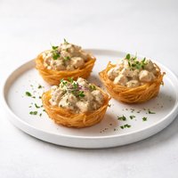 Chicken in Potato Baskets