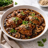 Chicken in Soy Mushroom Sauce