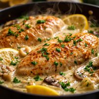 Chicken in White Wine Sauce