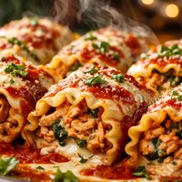 Chicken Lasagne Rolls