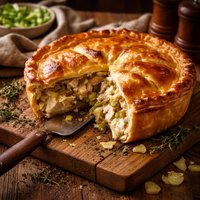 Chicken Leek Pie