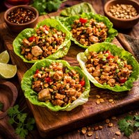 Chicken Lettuce Cups Martin Yan
