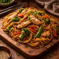Chicken Lo Mein Soft Noodles