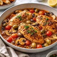 Chicken Marengo with Mushrooms
