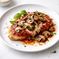 Chicken Mushroom and Mozzarella Marinara