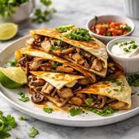 Chicken Mushroom Quesadilla