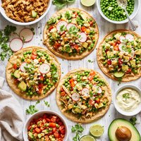 Chicken N Peas Tostada