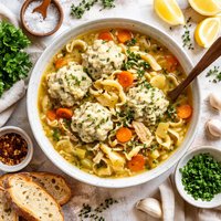 Chicken Noodle Soup and Dumplings