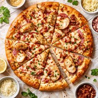 Chicken or Turkey Cordon Blue Pizza