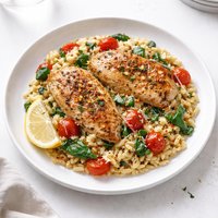 Chicken Orzo Skillet
