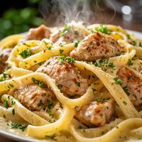 Chicken Pasta with Cream Sauce