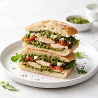 Chicken Pesto Feta Cheese Sandwich