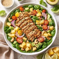 Chicken Pineapple Spinach Salad