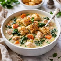 Chicken Popeye Soup Chicken and Spinach Pot Pie Soup