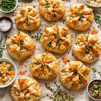 Chicken Pot Pie Bundles