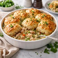 Chicken Pot Pie with Buttermilk Biscuit Crust