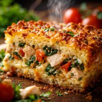 Chicken Quiche with Potato Crust