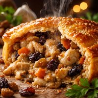 Chicken Raisin Pie