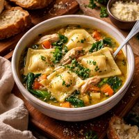 Chicken Ravioli Soup
