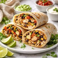 Chicken Rice Burritos
