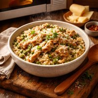 Chicken Risotto in Microwave