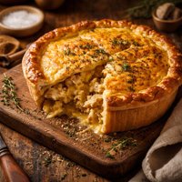 Chicken Saffron and Nutmeg Pie