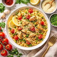 Chicken Saffron Risotto Low Fat