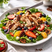 Chicken Salad with Fruit and Toasted Pecans